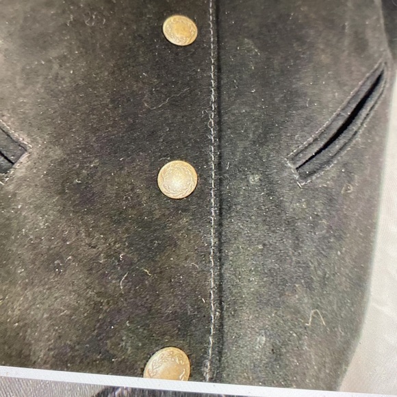 Suede hippie, BoHo, vintage, fringe, vest, size medium Mona Mose - Picture 5 of 9